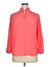 Chico's 100% Polyester Pink 3/4 Sleeve Blouse Size XL (3) - photo 1