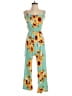 Assorted Brands Tropical Teal Jumpsuit Size Sm - Med - photo 1