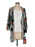 Peach Love Floral Gray Kimono Size S - photo 1