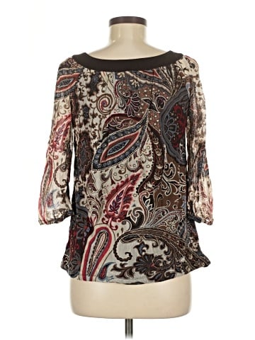 INC International Concepts 3/4 Sleeve Blouse (view 2)