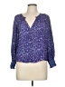 Rails Animal Print Purple 3/4 Sleeve Blouse Size M - photo 1
