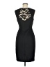 Connected Apparel Solid Black Cocktail Dress Size 6 - photo 2