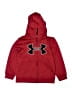 Under Armour 100% Polyester Red Zip Up Hoodie Size 5 - photo 1