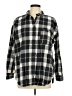 Universal Thread 100% Cotton Plaid Black Long Sleeve Button-Down Shirt Size L - photo 1