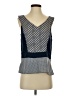 Ann Taylor 100% Polyester Blue Sleeveless Blouse Size 4 - photo 1