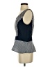 Ann Taylor 100% Polyester Blue Sleeveless Blouse Size 4 - photo 5
