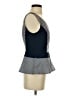 Ann Taylor 100% Polyester Blue Sleeveless Blouse Size 4 - photo 4