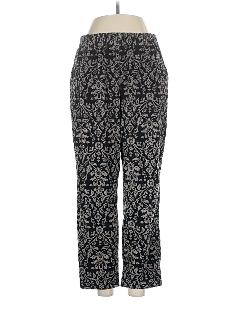 Pre-owned Lands' End Casual Pants In Black