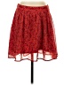 Old Navy 100% Polyester Paisley Red Casual Skirt Size S - photo 1