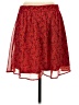 Old Navy 100% Polyester Paisley Red Casual Skirt Size S - photo 2