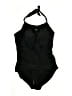 Crane Solid Black One Piece Swimsuit Size L - photo 1