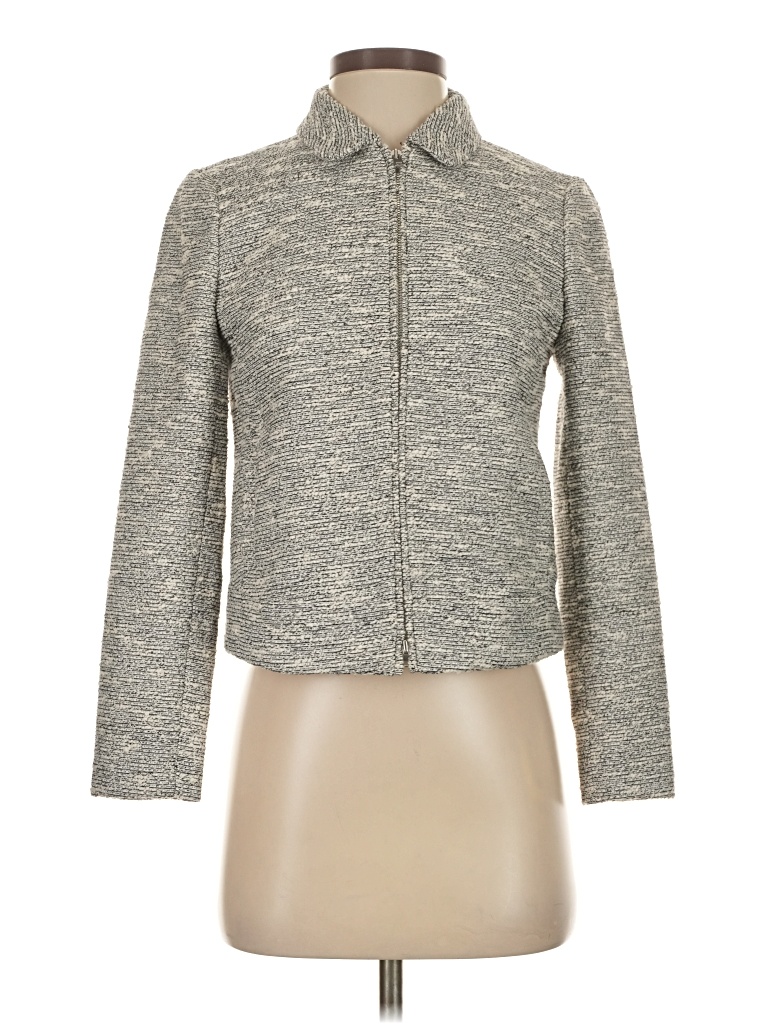 Pre-owned Jcrew Jacket In Gray
