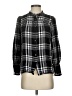 Ann Taylor LOFT Plaid Black Long Sleeve Button-Down Shirt Size S - photo 1