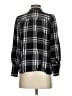 Ann Taylor LOFT Plaid Black Long Sleeve Button-Down Shirt Size S - photo 2