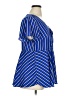 Torrid 100% Polyester Stripes Blue Short Sleeve Blouse Size 1X Plus (1) - photo 4
