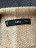 MNG Checkered-gingham Tan Pullover Sweater Size S - photo 7