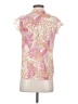 Como Blu Tropical Pink Short Sleeve Blouse Size S - photo 2