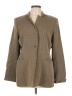 Doncaster Collection Brown Ivory Wool Blazer Size 12 - photo 1