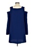 Amanda Uprichard 100% Polyester Blue Cocktail Dress Size P (petite) - photo 2