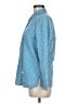 Charter Club Polka Dots Blue Long Sleeve Button-Down Shirt Size M - photo 5
