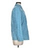 Charter Club Polka Dots Blue Long Sleeve Button-Down Shirt Size M - photo 4