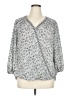 Max Studio 100% Polyester Gray 3/4 Sleeve Blouse Size 1X - photo 1