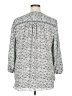 Max Studio 100% Polyester Gray 3/4 Sleeve Blouse Size 1X - photo 2