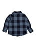Old Navy 100% Cotton Checkered-gingham Blue Long Sleeve Button-Down Shirt Size 3T - photo 2