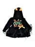 Unbranded 100% Cotton Black Dress Size 80 cm / US 12-18 MO - photo 1