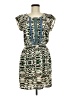 Collective Concepts 100% Polyester Print Green Casual Dress Size M - photo 1