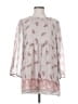 One September 100% Polyester Ivory Pink 3/4 Sleeve Blouse Size S - photo 1