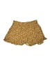 C'isa 100% Rayon Floral Gold Orange Shorts Size L - photo 2