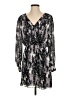Parker 100% Polyester Print Gray Casual Dress Size S - photo 1