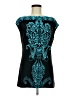 En Focus Studio Graphic Teal Cocktail Dress Size 8 - photo 1