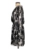 Parker 100% Polyester Print Gray Casual Dress Size S - photo 5