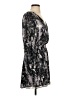 Parker 100% Polyester Print Gray Casual Dress Size S - photo 4
