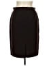 Briggs New York Solid Black Brown Formal Skirt Size 10 - photo 2