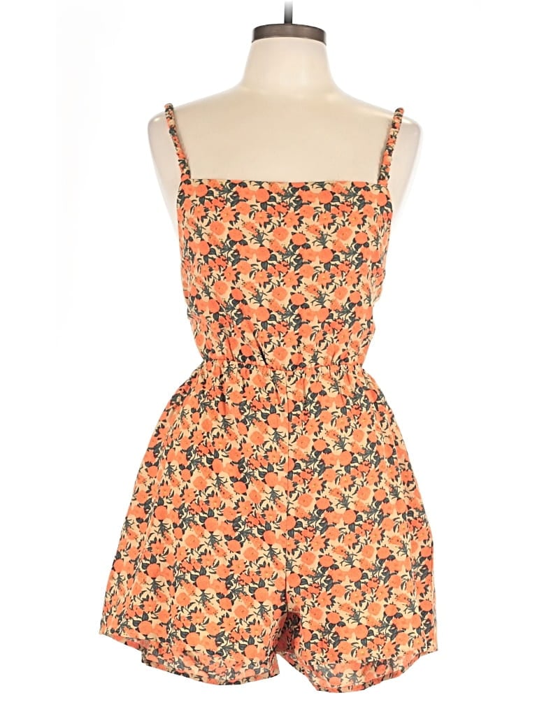 Pre-owned Boohoo Romper In Orange