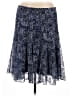 Coldwater Creek 100% Polyester Paisley Blue Casual Skirt Size L (petite) - photo 1