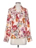 Express 100% Polyester Floral Pink Long Sleeve Blouse Size XS - photo 1