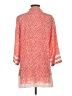 TINA Stephens 100% Rayon Orange 3/4 Sleeve Blouse Size S - photo 2