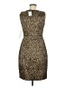 Tahari Animal Print Brown Cocktail Dress Size 6 - photo 2
