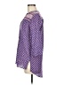 BCBGMAXAZRIA Floral Paisley Purple 3/4 Sleeve Blouse Size M - photo 5
