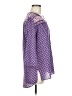 BCBGMAXAZRIA Floral Paisley Purple 3/4 Sleeve Blouse Size M - photo 4
