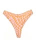 Aurelle Checkered-gingham Orange Swimsuit Bottoms Size XXL - photo 2