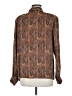Doncaster Collection 100% Silk Paisley Brown Blouse Size 6 - photo 2