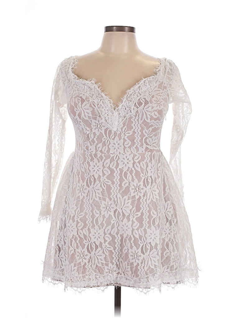 Pre-owned Shein Cocktail Dress In White