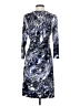Calvin Klein Print Blue Casual Dress Size 4 - photo 2
