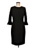 Donna Morgan Solid Black Cocktail Dress Size 8 - photo 1