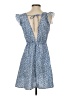 Unbranded 100% Polyester Print Blue Casual Dress Size S - photo 2